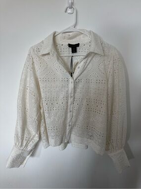 NWT | House of Harlow | White Lace Blouse